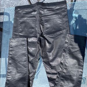 H&M Shiny Black Jeggings Size 8